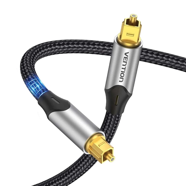 Кабель мультимедійний Optical Toslink 1.0m gray Vention (BAVHF) - фото 2