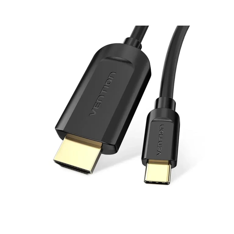 Кабель мультимедійний USB-C to HDMI M 1.5m black Vention (CGUBG) - фото 1