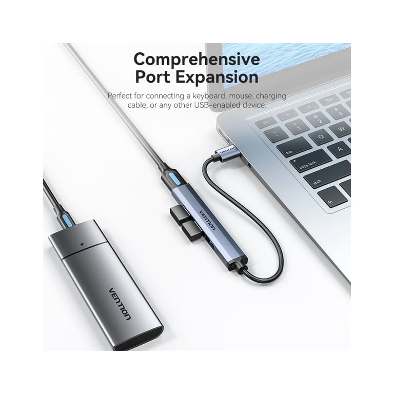 Концентратор Vention USB 3.0 to 1xUSB 3.0 + 3xUSB 2.0 0.15m gray (CKOHB) - фото 7