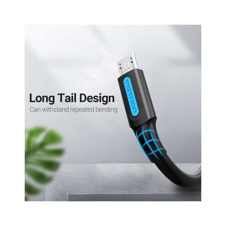 Дата кабель USB 2.0 AM to Micro 5P 1.0m 3A black Vention (COLBF) - фото 7