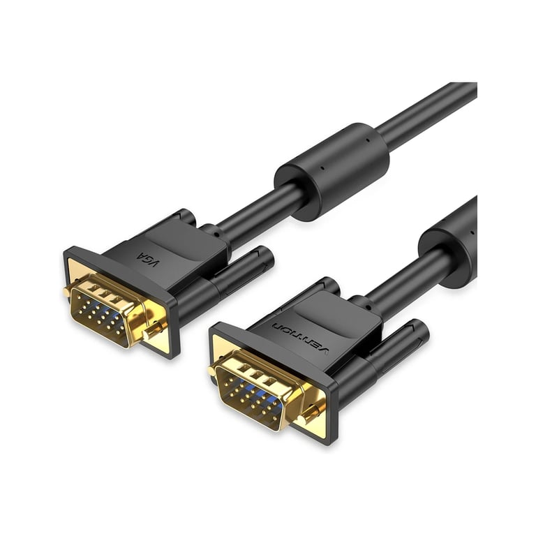 Кабель мультимедійний VGA M to VGA M 5.0m black Vention (DAEBJ) - фото 1
