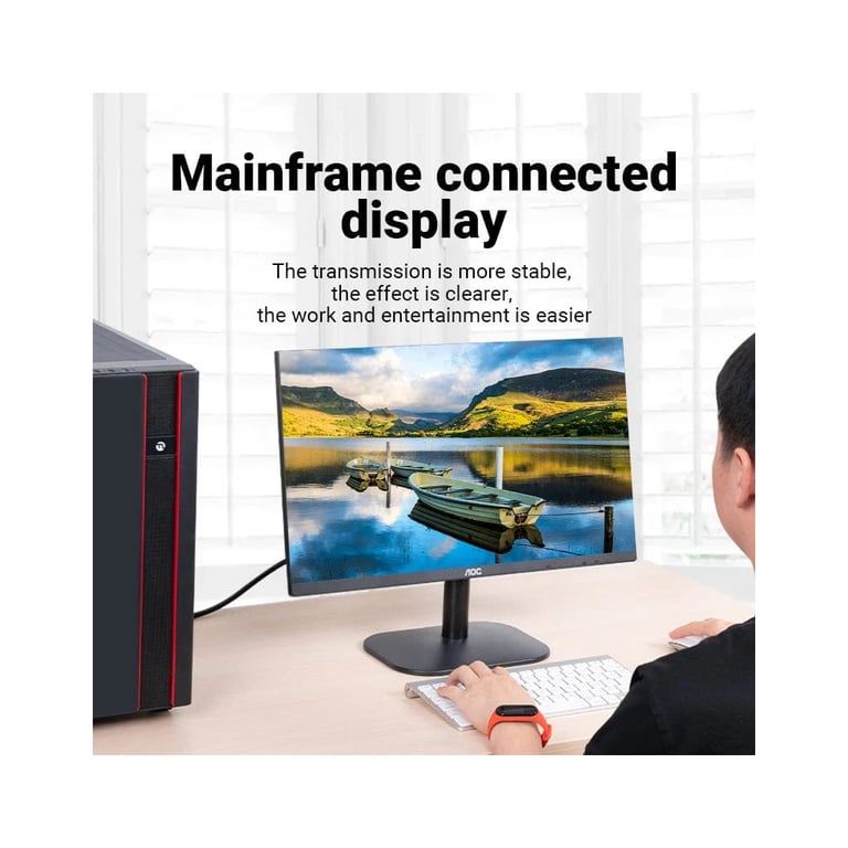 Кабель мультимедійний VGA M to VGA M 5.0m black Vention (DAEBJ) - фото 3