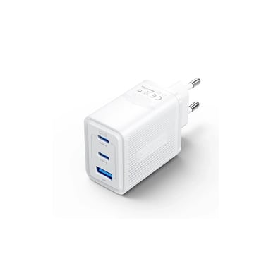Зарядний пристрій Vention 2xUSB-C PD65W + 1xUSB QC3.0 60W GaN white (FERW0-EU) - фото 1