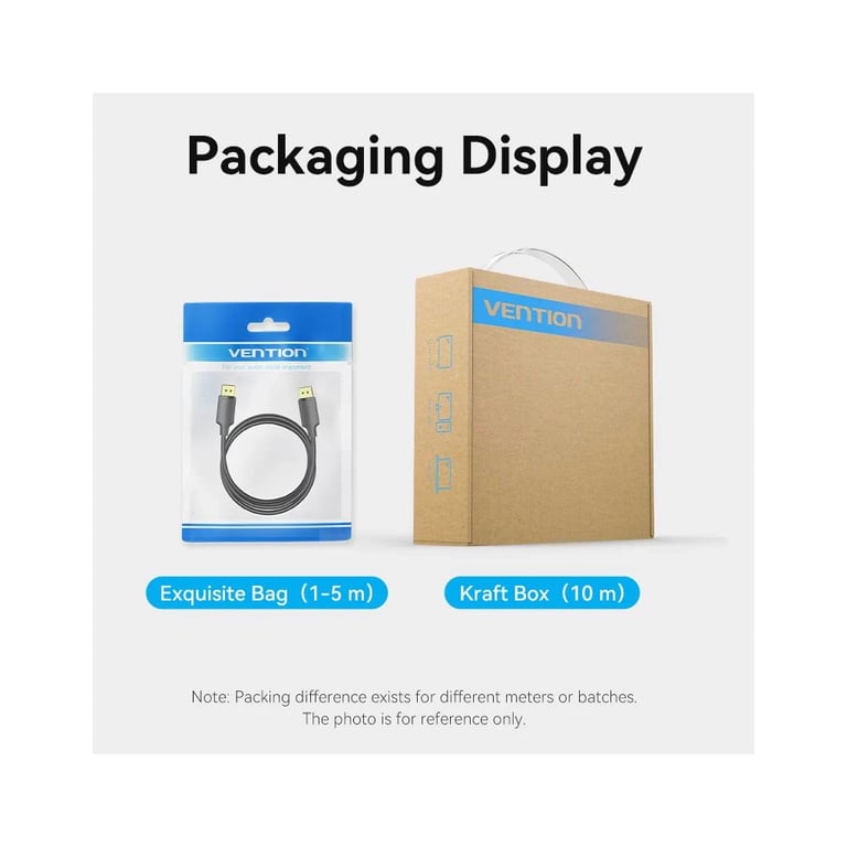 Кабель мультимедійний DisplayPort M to DisplayPort M 1.0m 4K60Hz black Vention (HAKBF) - фото 9