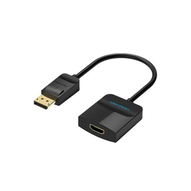 Перехідник DisplayPort M to HDMI F 0.15m black Vention (HBGBB) - фото 1