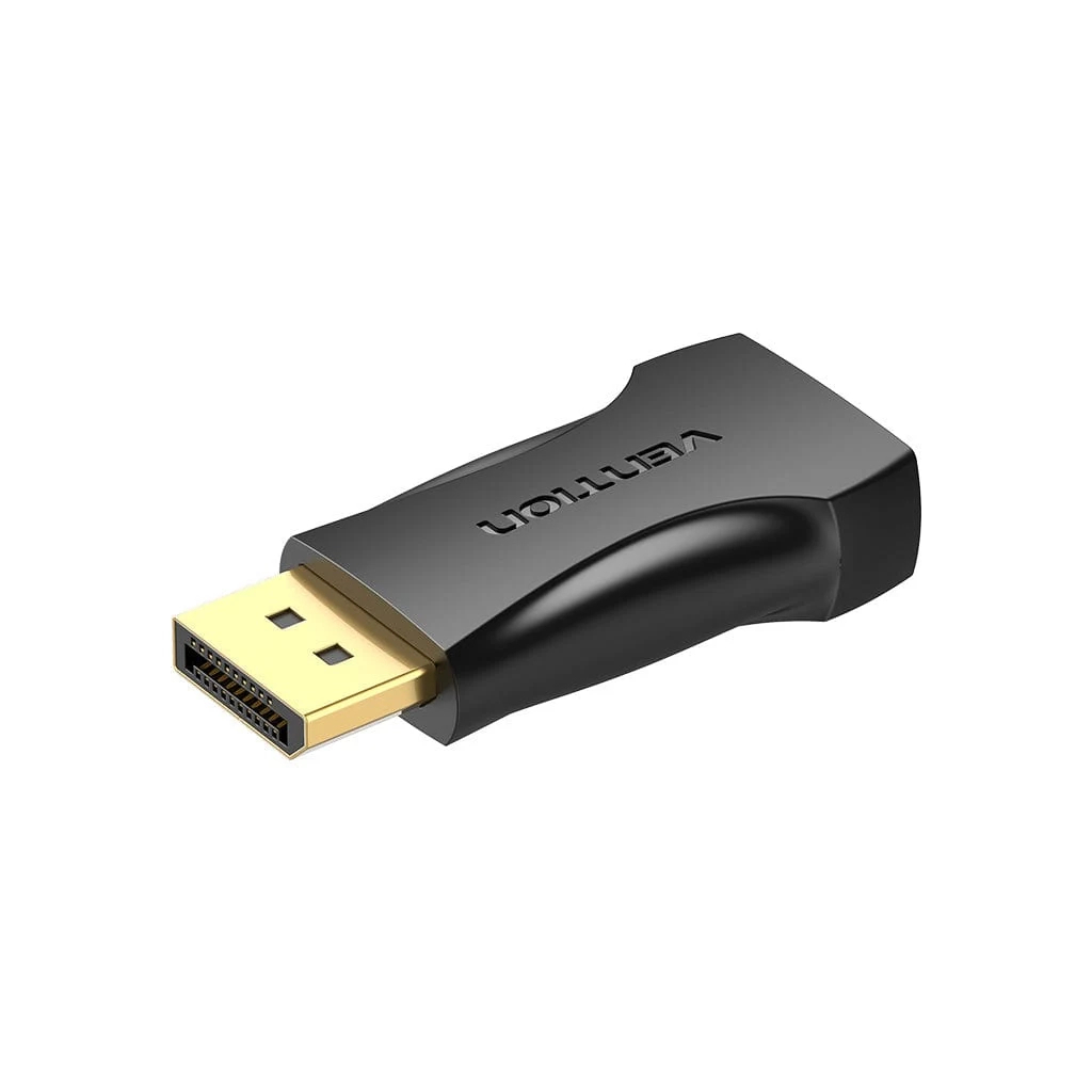 Перехідник DisplayPort M to HDMI F black Vention (HBOB0) - фото 1