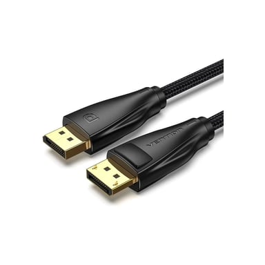 Кабель мультимедійний DisplayPort M to DisplayPort M 1.0m 8K60Hz black Vention (HCCBF) - фото 1