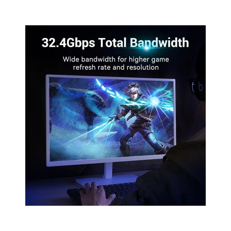 Кабель мультимедійний DisplayPort M to DisplayPort M 1.5m 8K60Hz black Vention (HCCBG) - фото 4