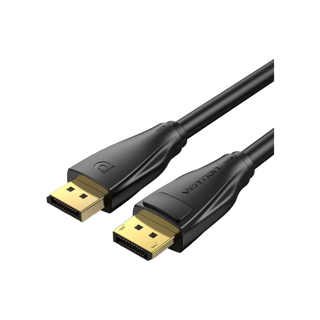 Кабель мультимедійний DisplayPort M to DisplayPort M 1.5m V1.4 8K black Vention (HCDBG) - фото 1