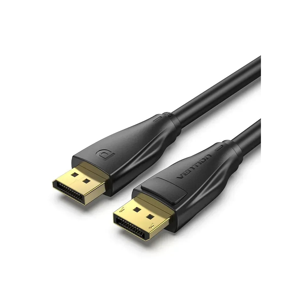 Кабель мультимедійний DisplayPort M to DisplayPort M 2.0m V1.4 8K black Vention (HCDBH) - фото 1