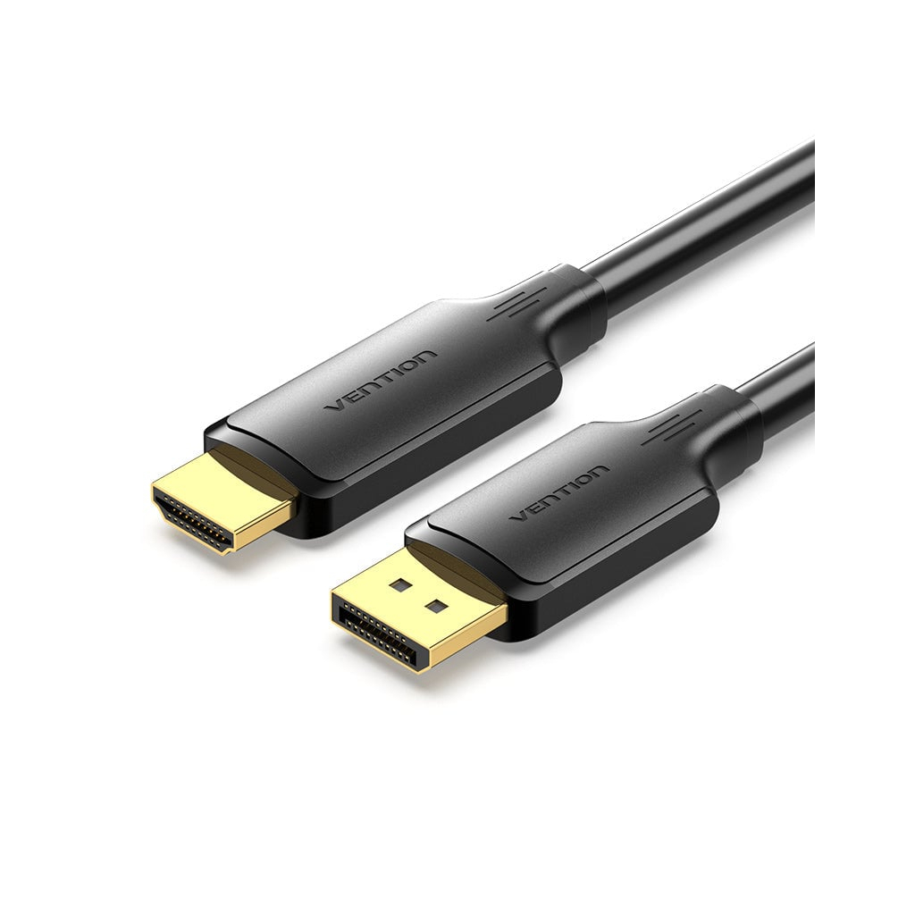 Кабель мультимедійний DisplayPort M to HDMI M 1.8m 4K40Hz black Vention (HFOBAC) - фото 1