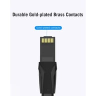 Патч-корд 0.75м, UTP cat 6 RJ-45 black Vention (IBABE) - фото 5