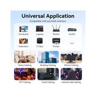 Патч-корд 15м, UTP cat 6 RJ-45 black Vention (IBEBN) - фото 9
