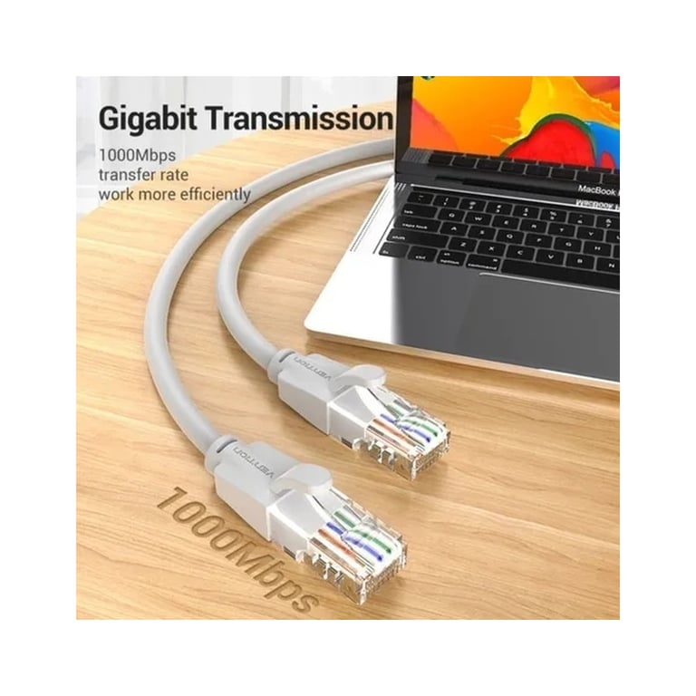 Патч-корд 2м, UTP cat 6 RJ-45 gray Vention (IBEHH) - фото 6