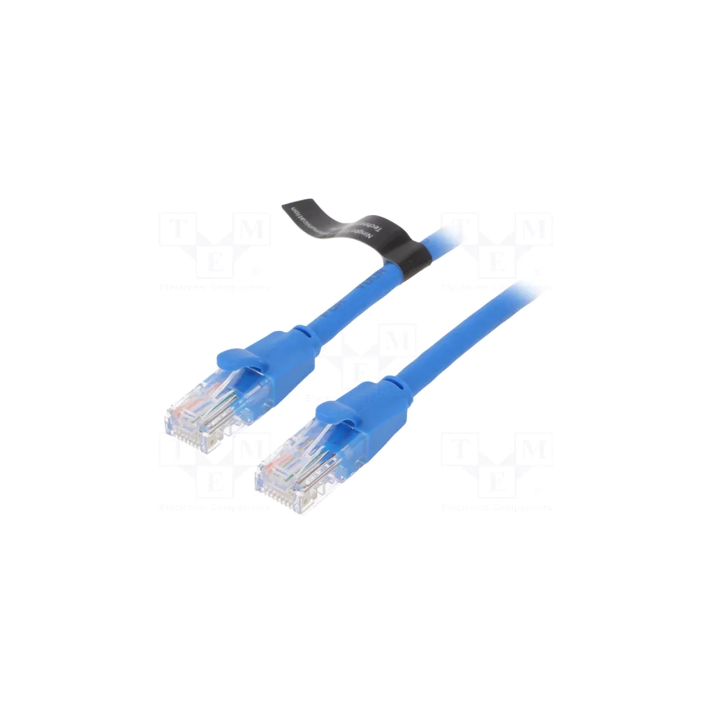 Патч-корд 1м, UTP cat 6 RJ-45 blue Vention (IBELF) - фото 1