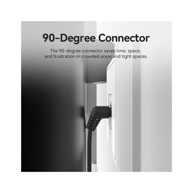 Патч-корд 1.5м, UTP cat 6a RJ-45 90° corner black Vention (IBOBG) - фото 3
