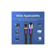 Патч-корд 3м, FTP cat 7 RJ-45 black Vention (ICABI) - фото 3
