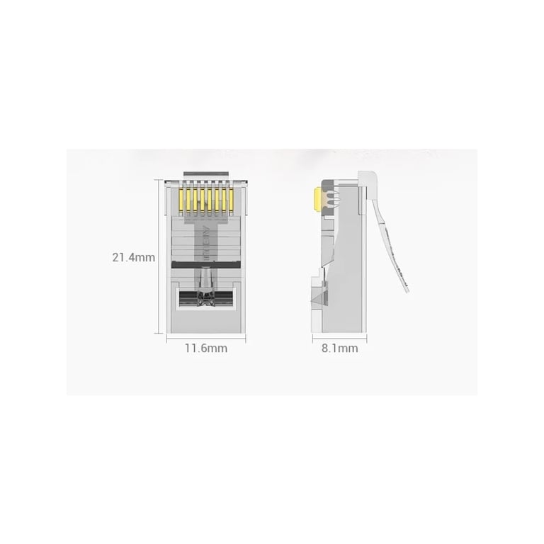 Конектор RJ45 UTP Cat.6 Modular 10 шт. Vention (IDDR0-10) - фото 8