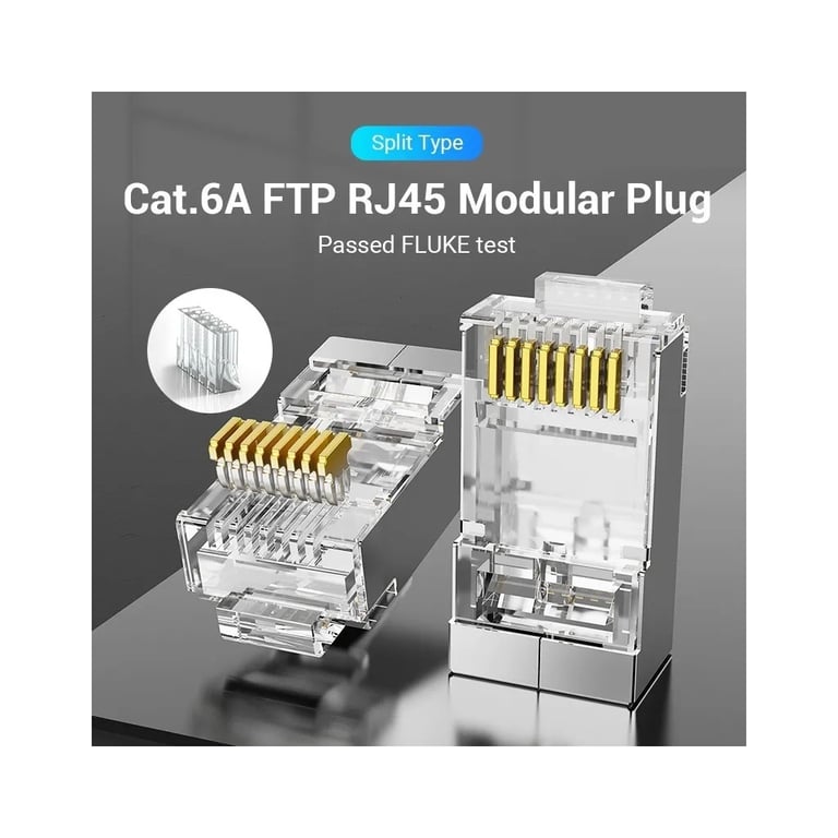 Конектор RJ45 FTP Cat.6 Modular 10 шт. Vention (IDFR0-10) - фото 5