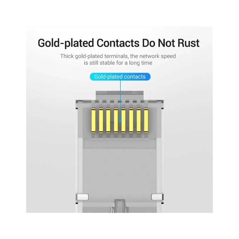 Конектор RJ45 FTP Cat.6 Modular 10 шт. Vention (IDFR0-10) - фото 6