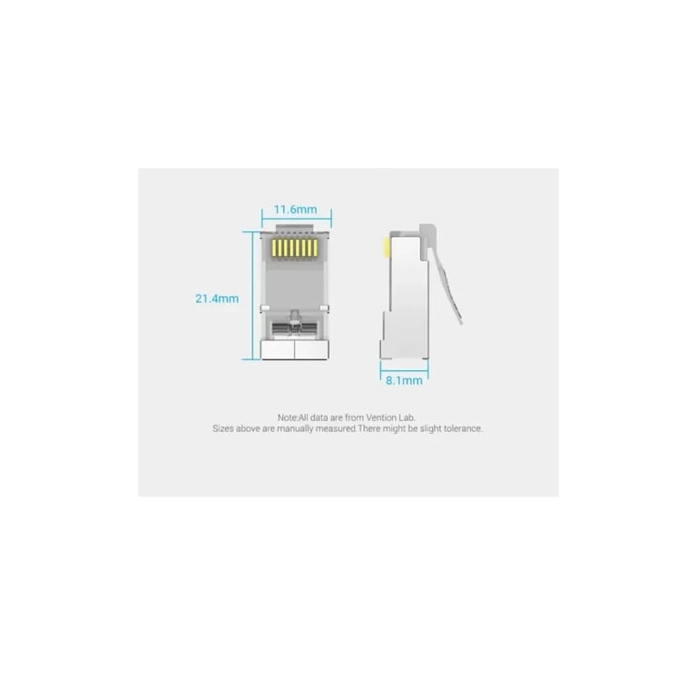 Конектор RJ45 FTP Cat.6 Modular 10 шт. Vention (IDFR0-10) - фото 7
