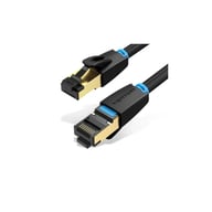 Патч-корд 10м, S/FTP cat 8 RJ-45 black Vention (IKABL) - фото 1