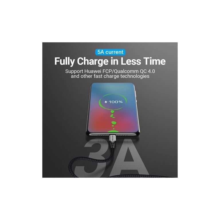 Дата кабель USB-C to USB-C 2.0m 5A aluminum gray Vention (TAEHH) - фото 6