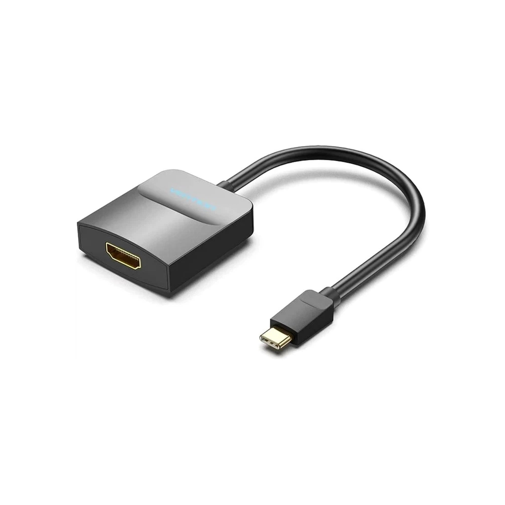 Перехідник USB-C to HDMI 0.15m black Vention (TDCBB) - фото 1
