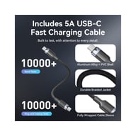 Зарядний пристрій Vention 2xUSB-C PD45W GaN + cable USB-C to USB-C 1.0m black gray (TZ-FCDH0-EU) - фото 10
