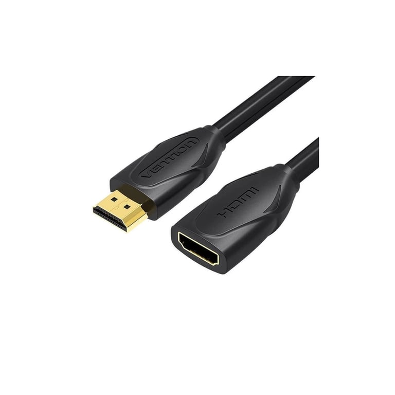 Кабель мультимедійний HDMI M to HDMI F 2.0m 4K60Hz black Vention (VAA-B06-B200) - фото 1