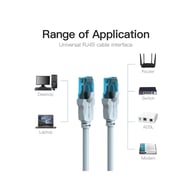 Патч-корд 3м, RJ-45 cat 5e UTP blue Vention (VAP-A10-S300) - фото 3