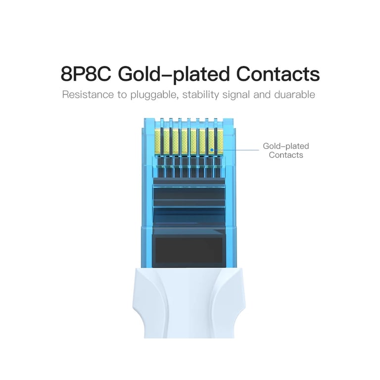 Патч-корд 3м, RJ-45 cat 5e UTP blue Vention (VAP-A10-S300) - фото 7
