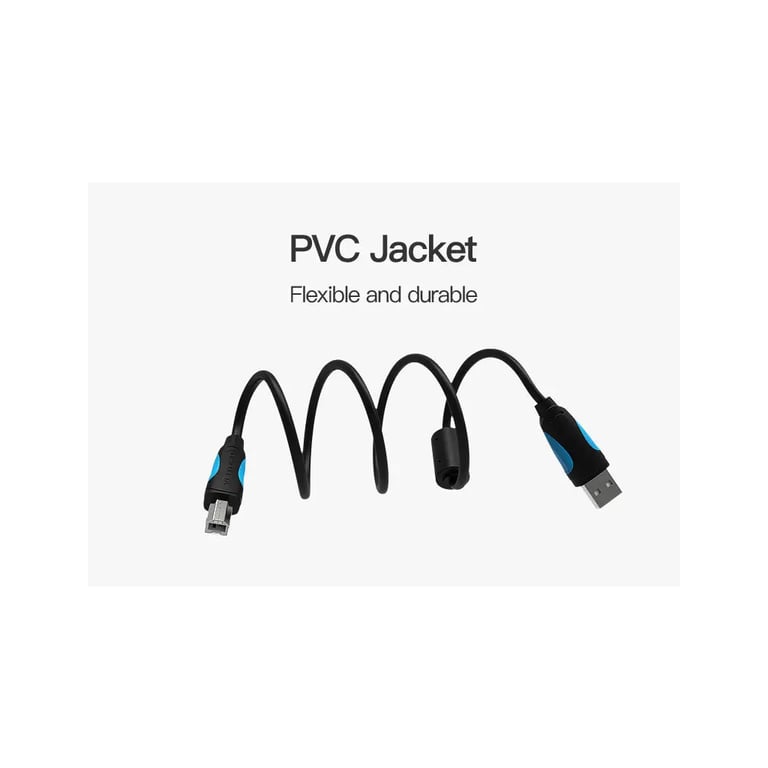 Кабель для принтера USB 2.0 AM/BM 1.0m black Vention (VAS-A16-B100) - фото 6