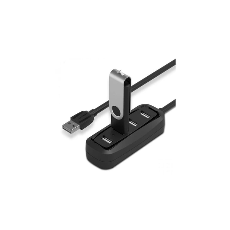 Концентратор Vention USB 2.0 to 4xUSB 2.0 0.15m black (VAS-J43-B015) - фото 3