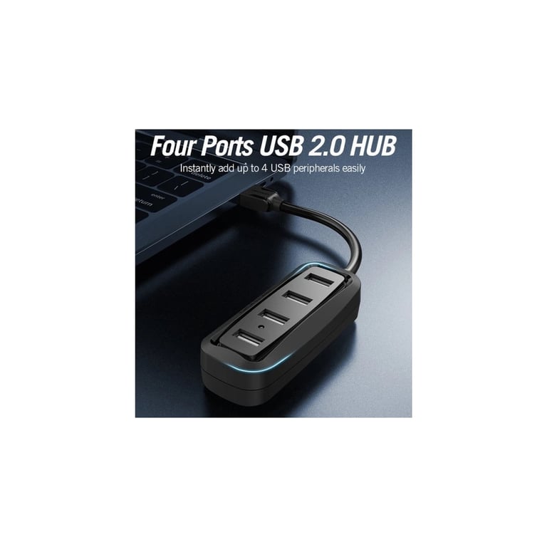 Концентратор Vention USB 2.0 to 4xUSB 2.0 0.15m black (VAS-J43-B015) - фото 8