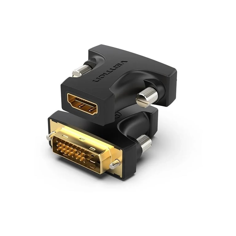Перехідник HDMI F to DVI M 24+1pin black Vention (AILB0) - фото 1