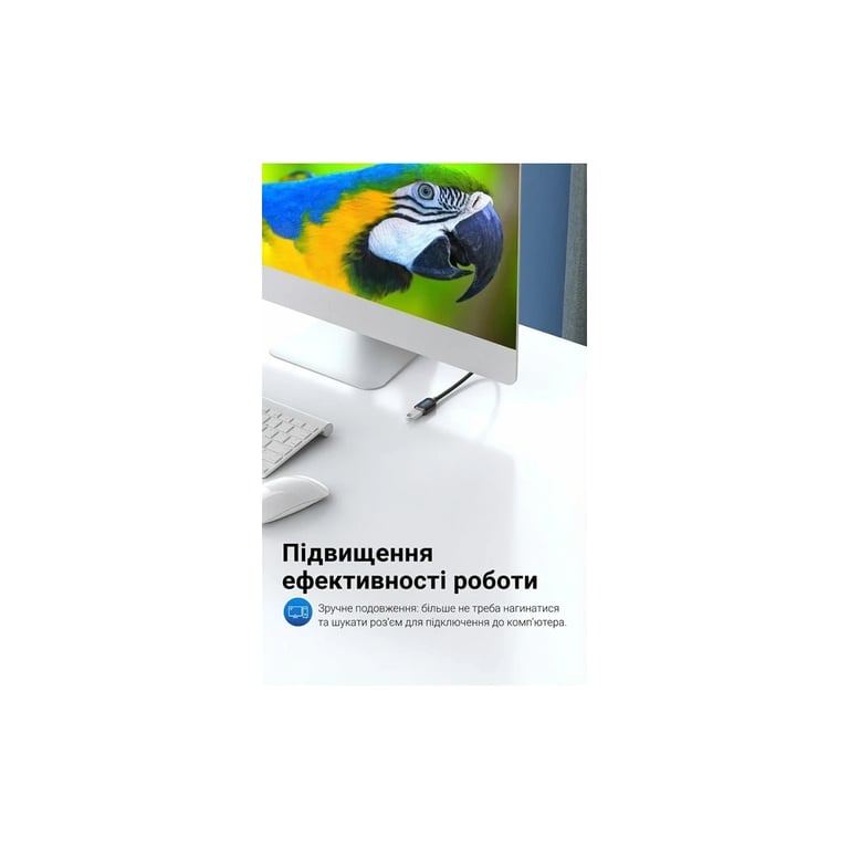 Дата кабель USB 2.0 AM/AF 0.5m black Vention (CBIBD) - фото 4