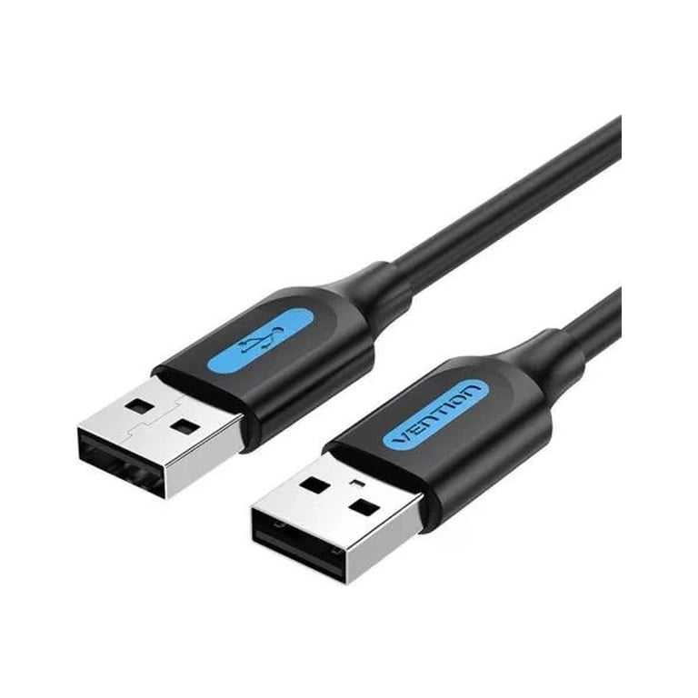 Дата кабель USB 2.0 AM/AM 1.0m black Vention (COJBF) - фото 1
