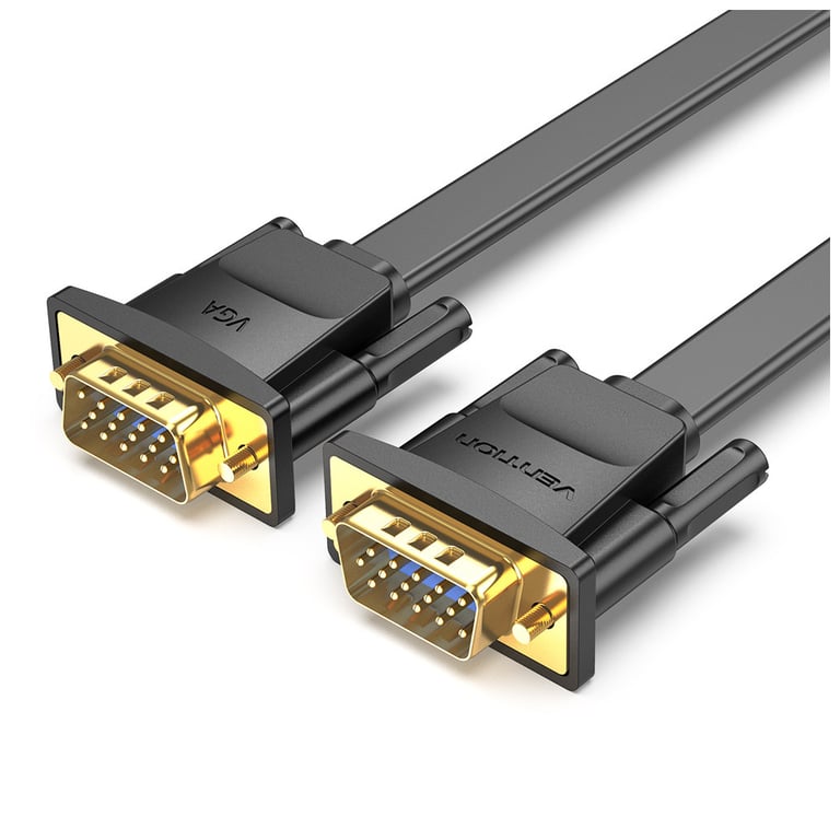 Кабель мультимедійний VGA M to VGA M 1.0m black Vention (LAJWF) - фото 1
