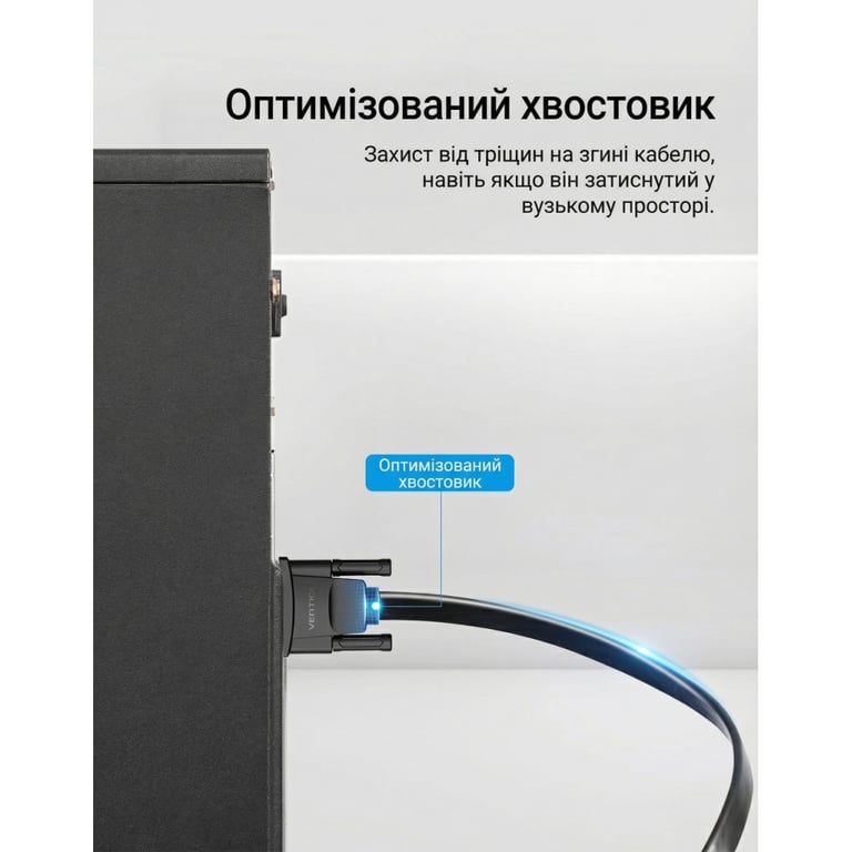 Кабель мультимедійний VGA M to VGA M 1.0m black Vention (LAJWF) - фото 8