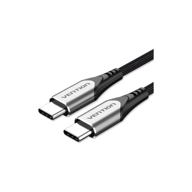 Дата кабель USB-C to USB-C 2.0m aluminum gray Vention (TADHH) - фото 1