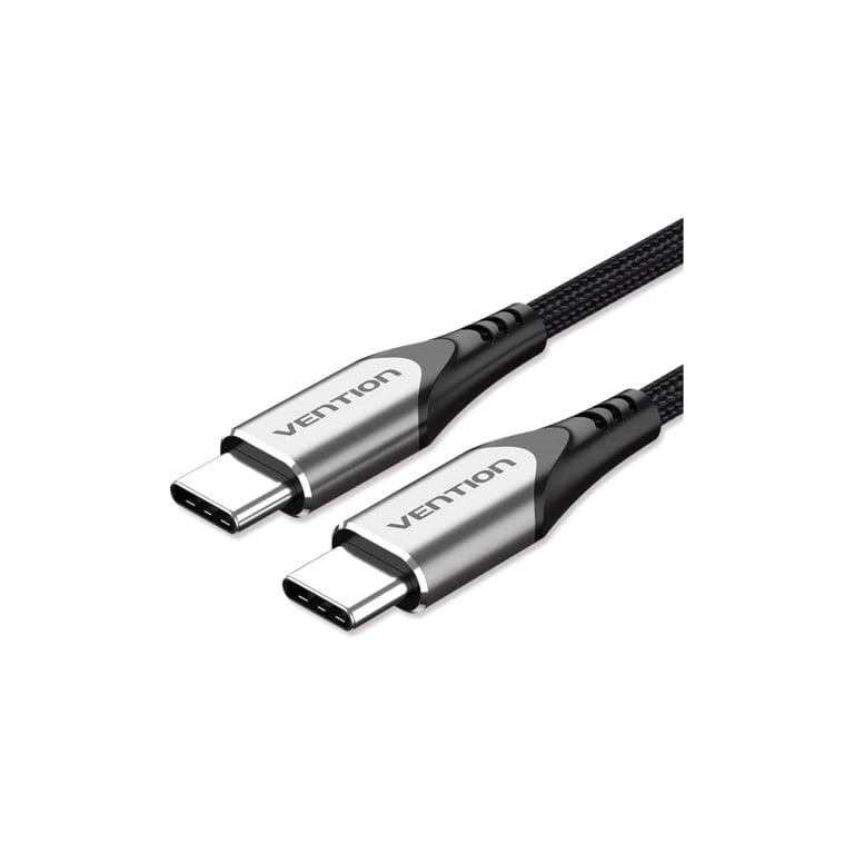 Дата кабель USB-C to USB-C 2.0m aluminum gray Vention (TADHH) - фото 1