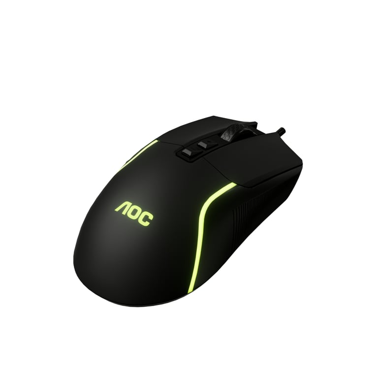 Мишка AOC GM170B LED USB Black (GM170B/LA) - фото 7