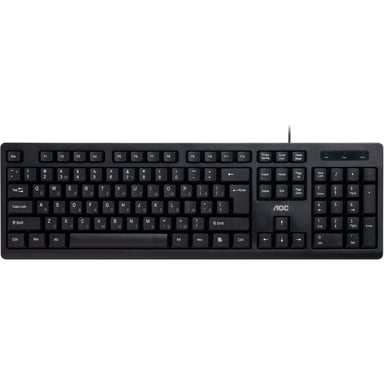 Клавіатура AOC KB100B USB UA Black (KB100B/97) - фото 1