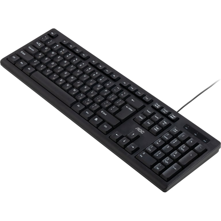 Клавіатура AOC KB100B USB UA Black (KB100B/97) - фото 2