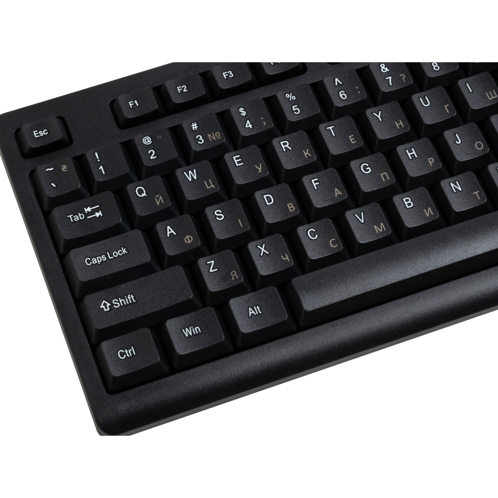 Клавіатура AOC KB100B USB UA Black (KB100B/97) - фото 4 Клавіатура AOC KB100B USB UA Black (KB100B/97) - фото 4