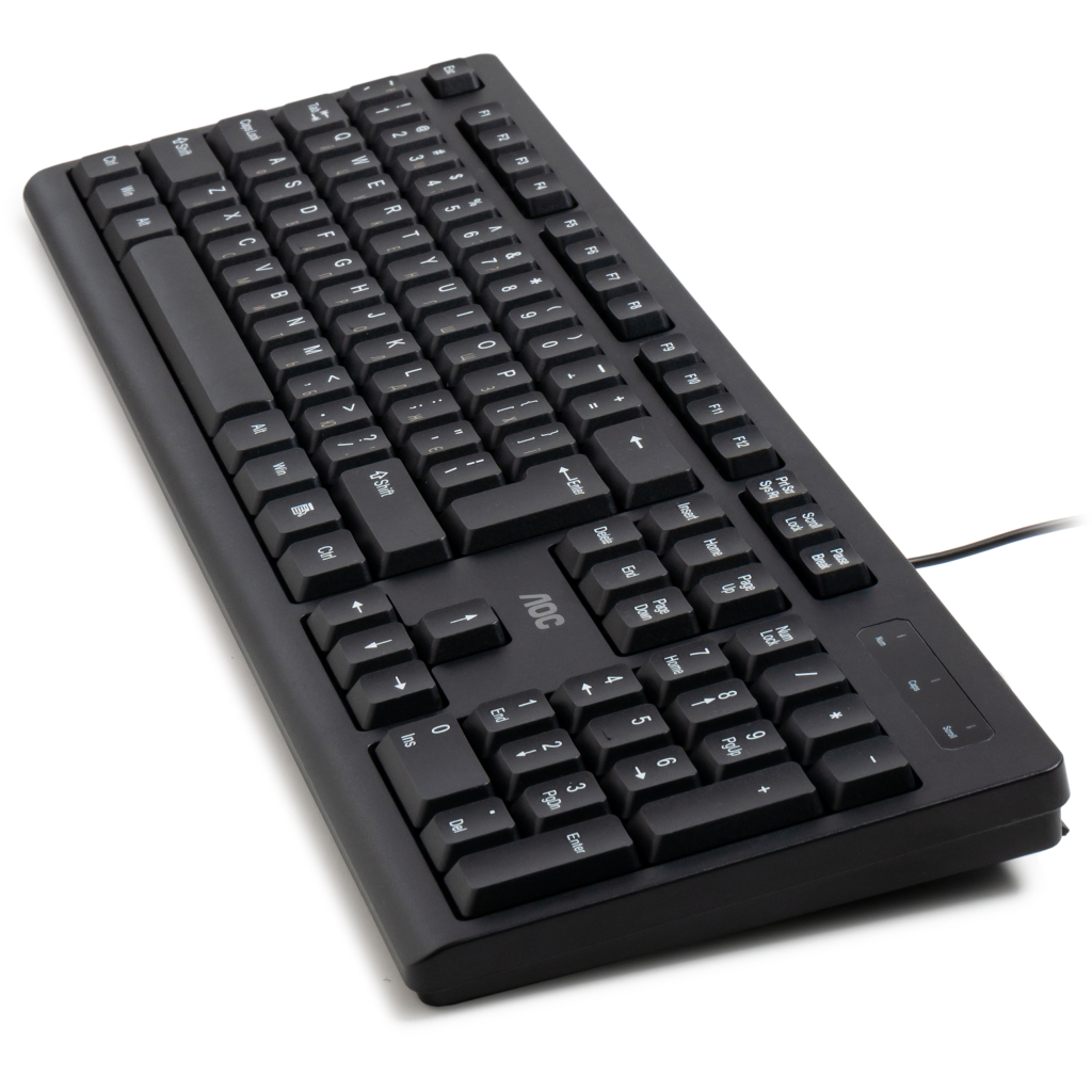 Клавіатура AOC KB100B USB UA Black (KB100B/97) - фото 6 Клавіатура AOC KB100B USB UA Black (KB100B/97) - фото 6