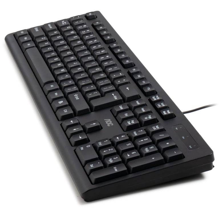 Клавіатура AOC KB100B USB UA Black (KB100B/97) - фото 6