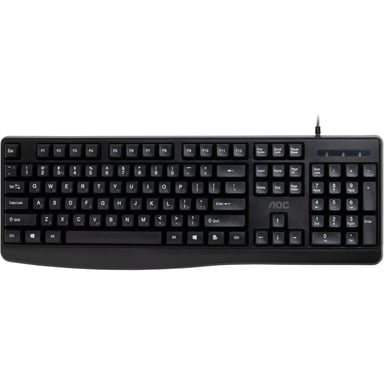 Клавіатура AOC KB120B USB UA Black (KB120B/97) - фото 1
