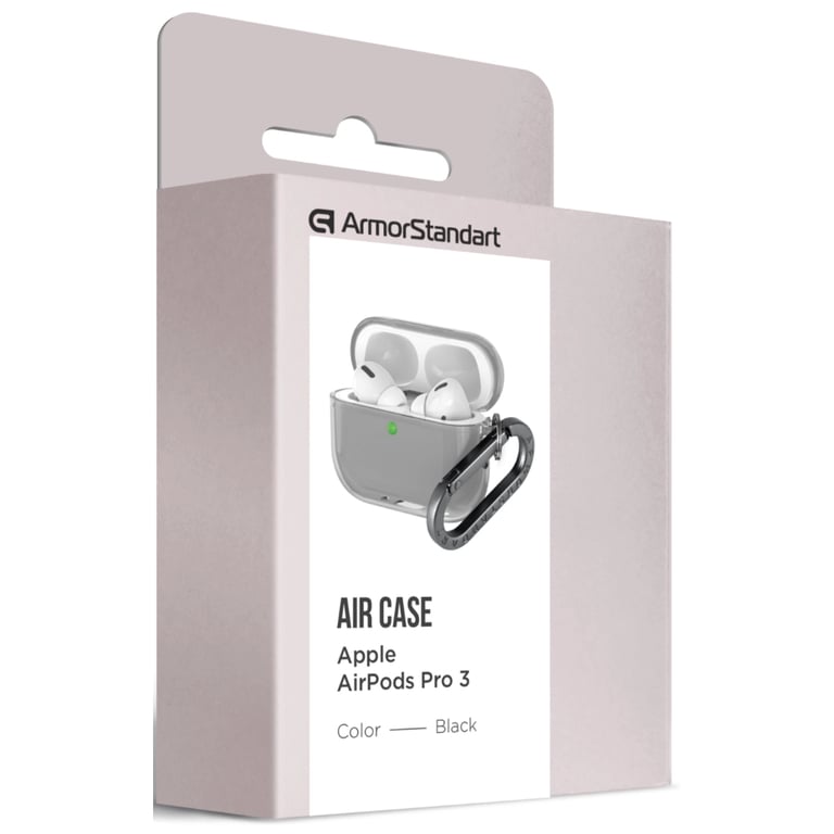 Чохол для навушників Armorstandart Air для Apple Airpods Pro 3 Black (ARM88267) (ARM88267) - фото 3